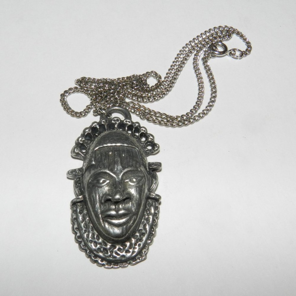 Necklace  Mother Idia  Empire Mask Pendant Jewelry
